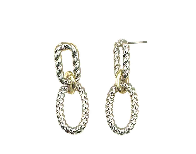 Linked Gleam Drop Earrings