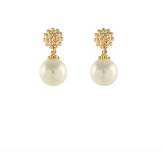 Pearl Bloom Drop Earrings