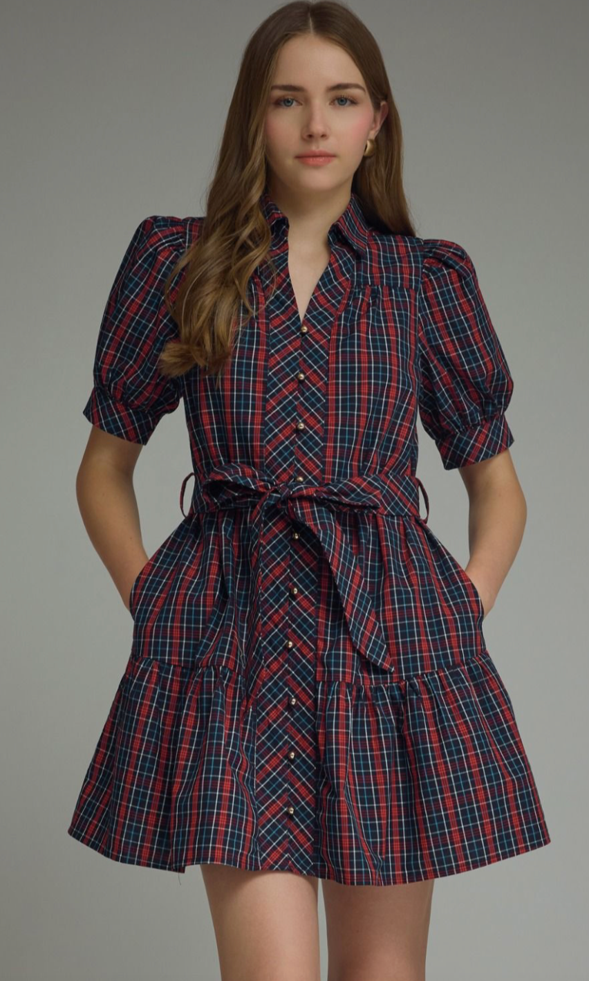 Maple Plaid Dress