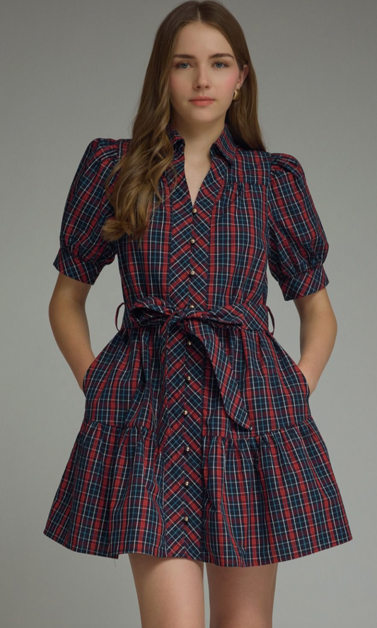 Maple Plaid Dress