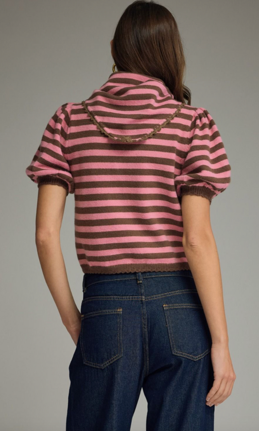 Cocoa Pop Stripe Knit Top