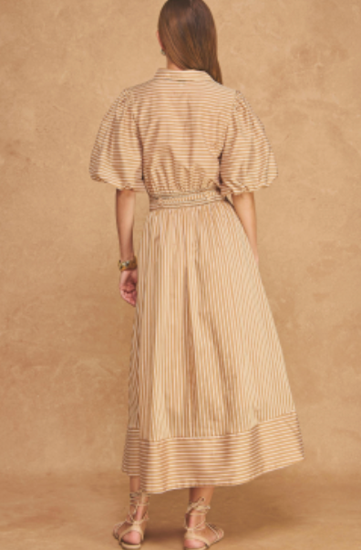 Verdant Poise Midi Dress