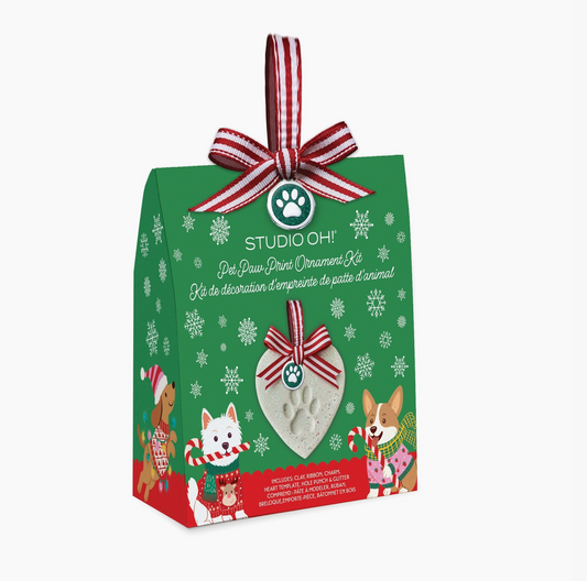 Cheery Christmas Paw Print Ornament Kit