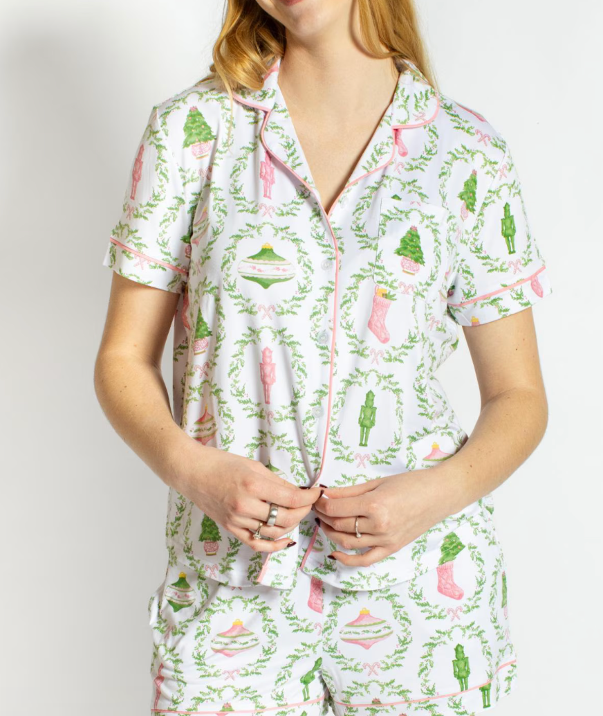 Nutcracker Trellis Pajama Top