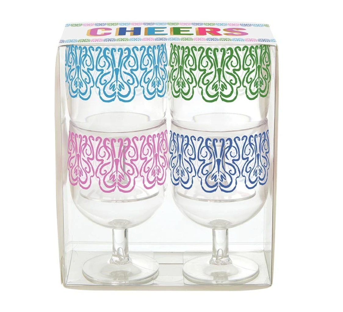 Palm Beach Acrylic Wine Glasses