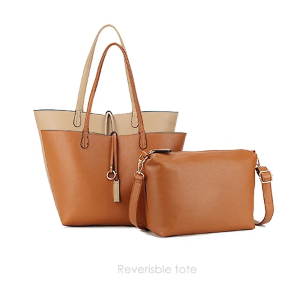 The Camden Reversible Tote & Crossbody Set