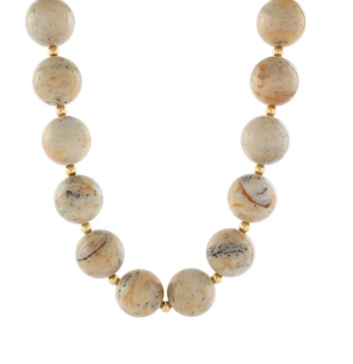 The Siena Stone Bead Necklace