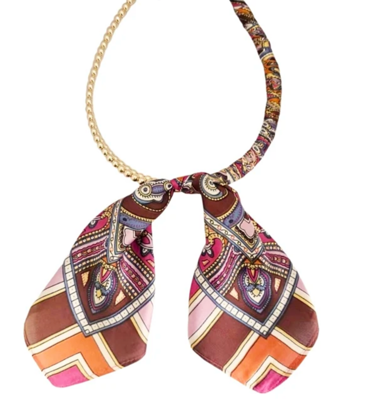 The Élise Scarf & Pearl Necklace