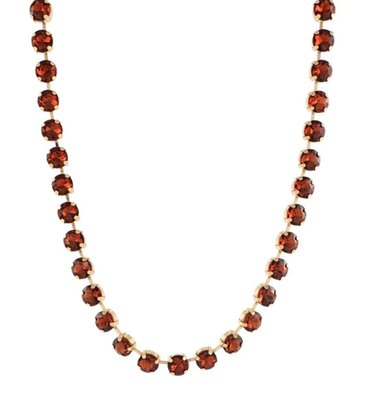 Ember Glow Garnet Crystal Necklace