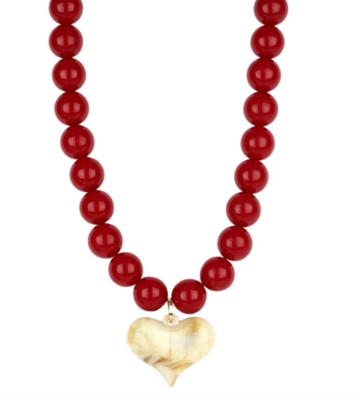 The Scarlet Heart Charm Necklace