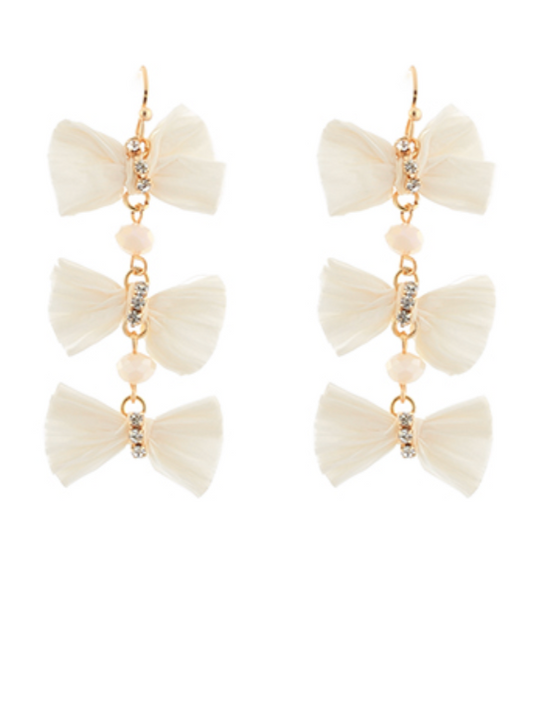 Bow Chain Earrings
