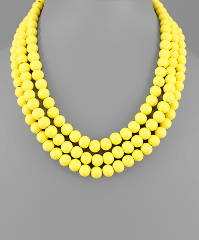 Radiant Bead Statement Necklace