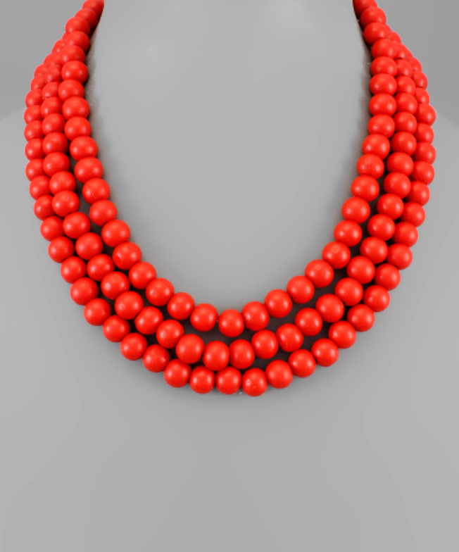 Radiant Bead Statement Necklace