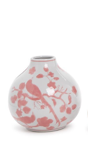 Pink Chinoiserie Vase