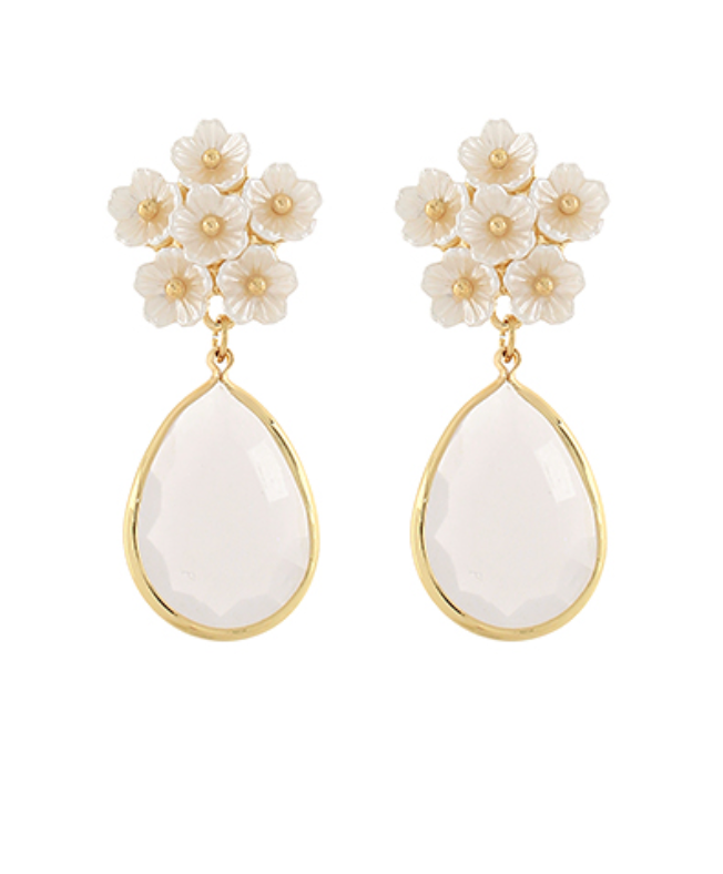 Blossom Aura Teardrop Earrings