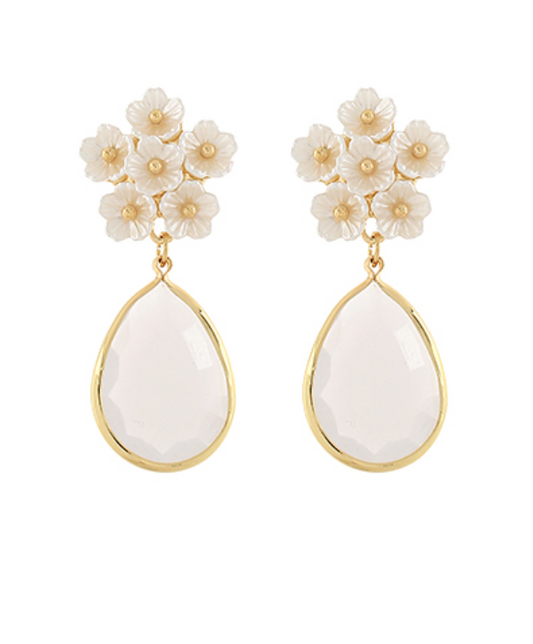 Blossom Aura Teardrop Earrings