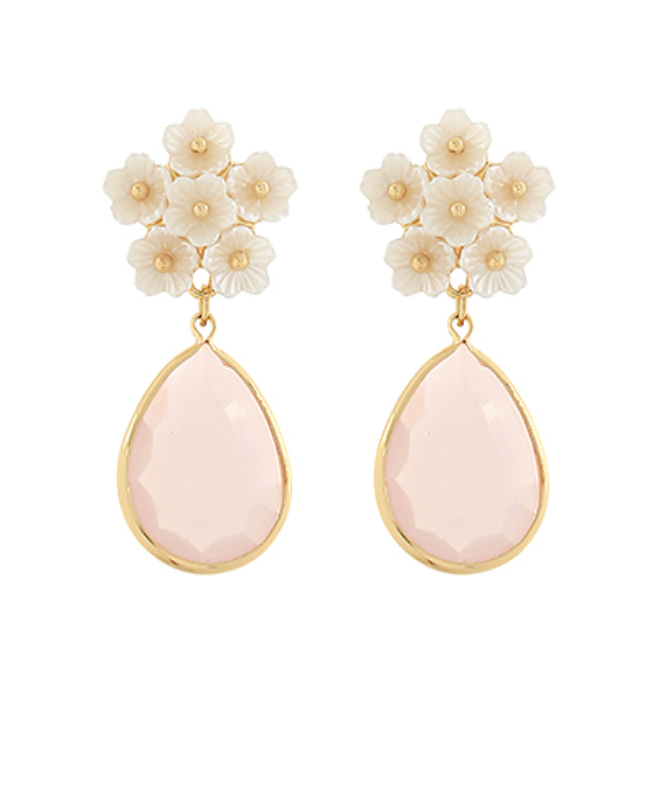 Blossom Aura Teardrop Earrings