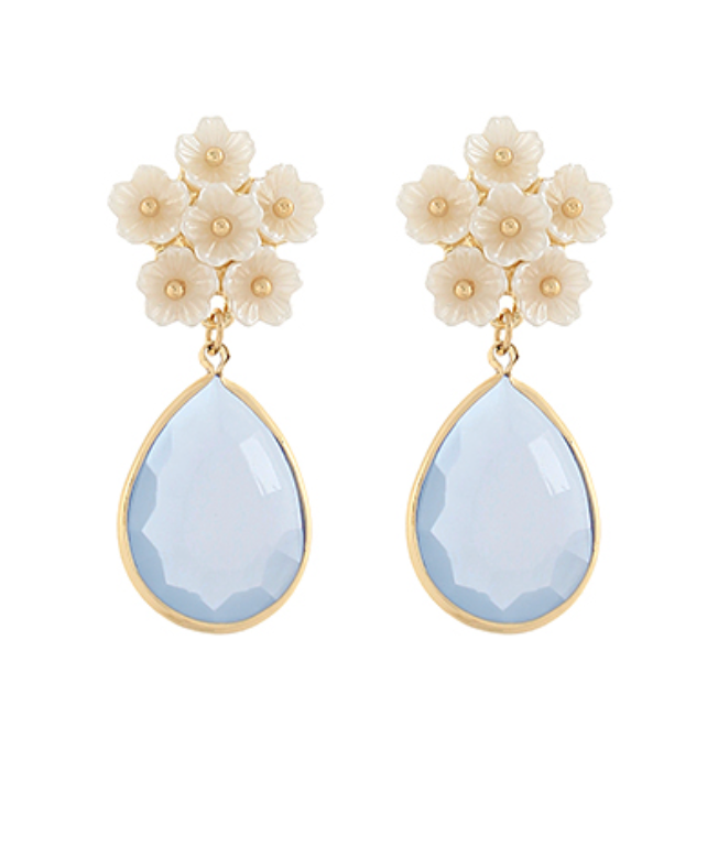 Blossom Aura Teardrop Earrings