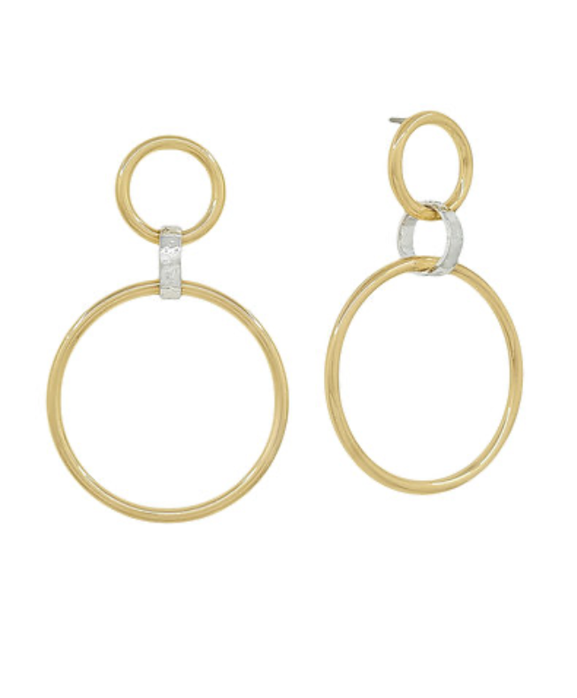 Aurora DuoTone Hoop Earrings