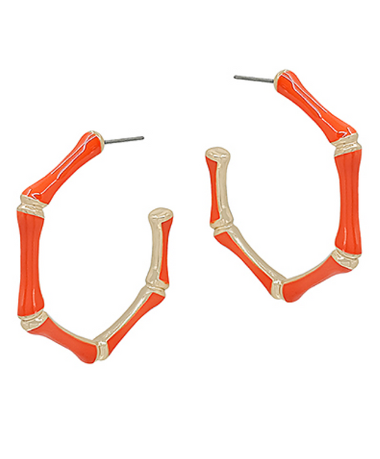 Bamboo Bliss Statement Hoops