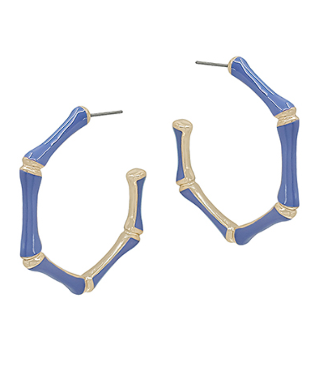 Bamboo Bliss Statement Hoops