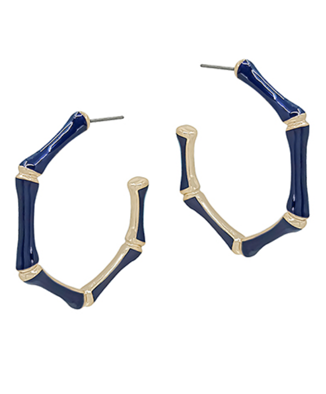 Bamboo Bliss Statement Hoops