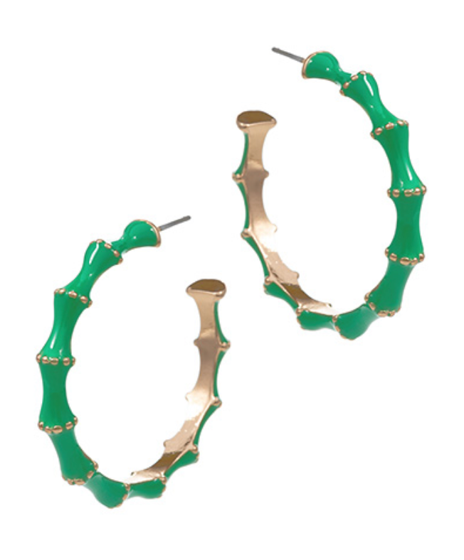 Bamboo Luxe Hoops