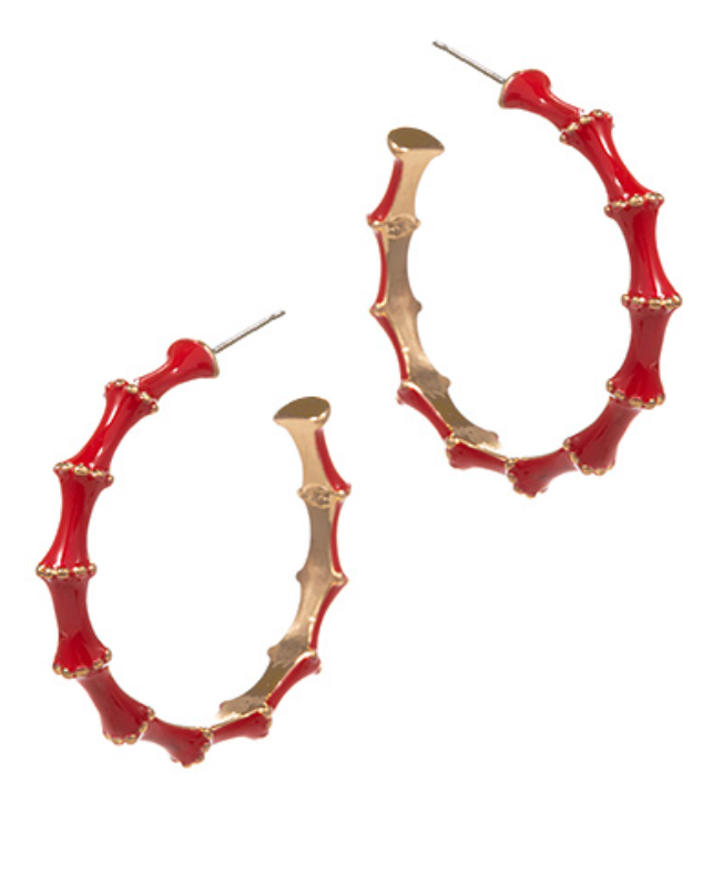 Bamboo Luxe Hoops