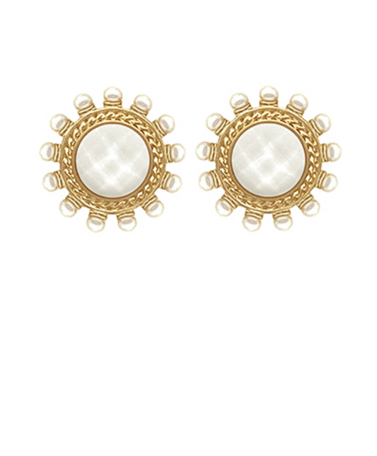 Celestial Halo Stud Earrings