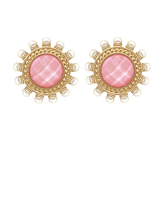 Celestial Halo Stud Earrings