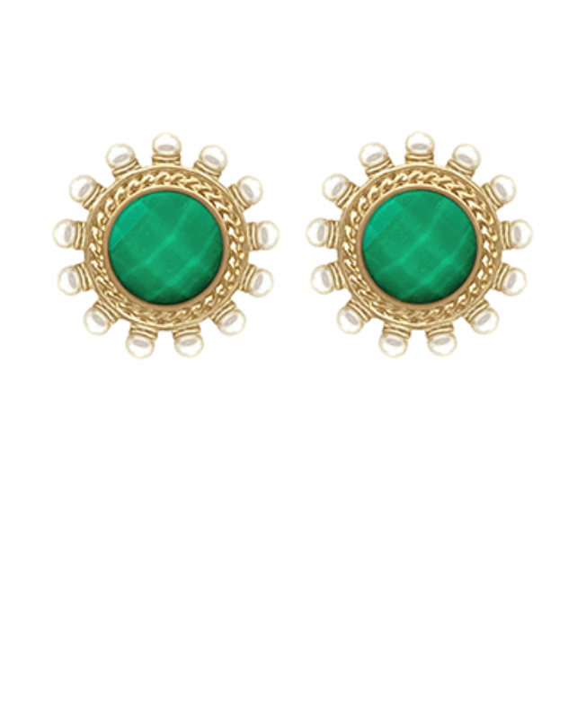 Celestial Halo Stud Earrings