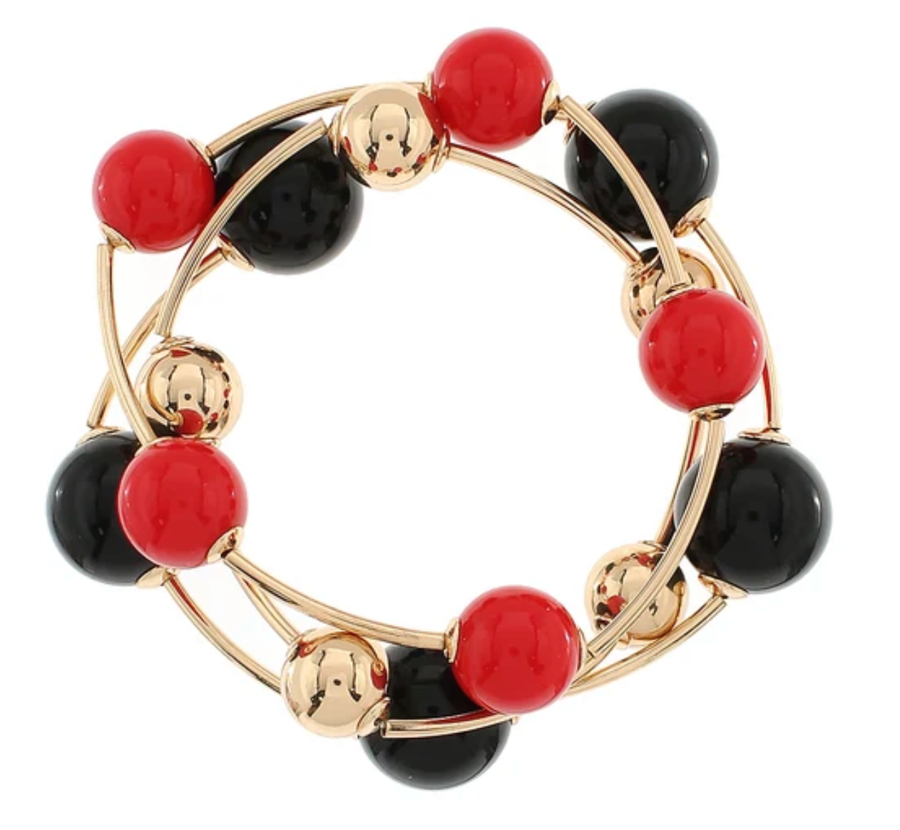 Aurora Bloom Beaded Gold Bracelet