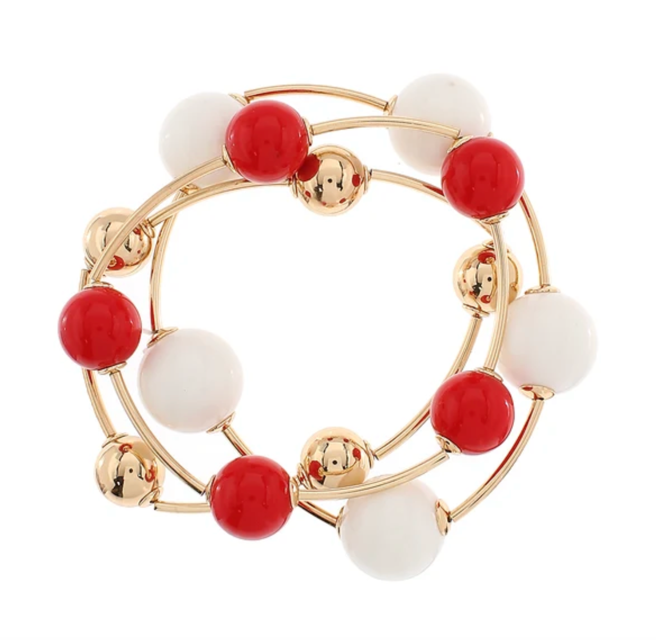 Aurora Bloom Beaded Gold Bracelet