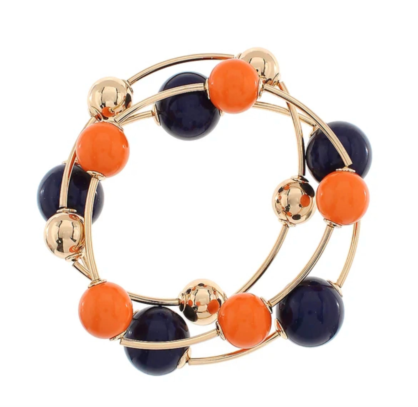 Aurora Bloom Beaded Gold Bracelet