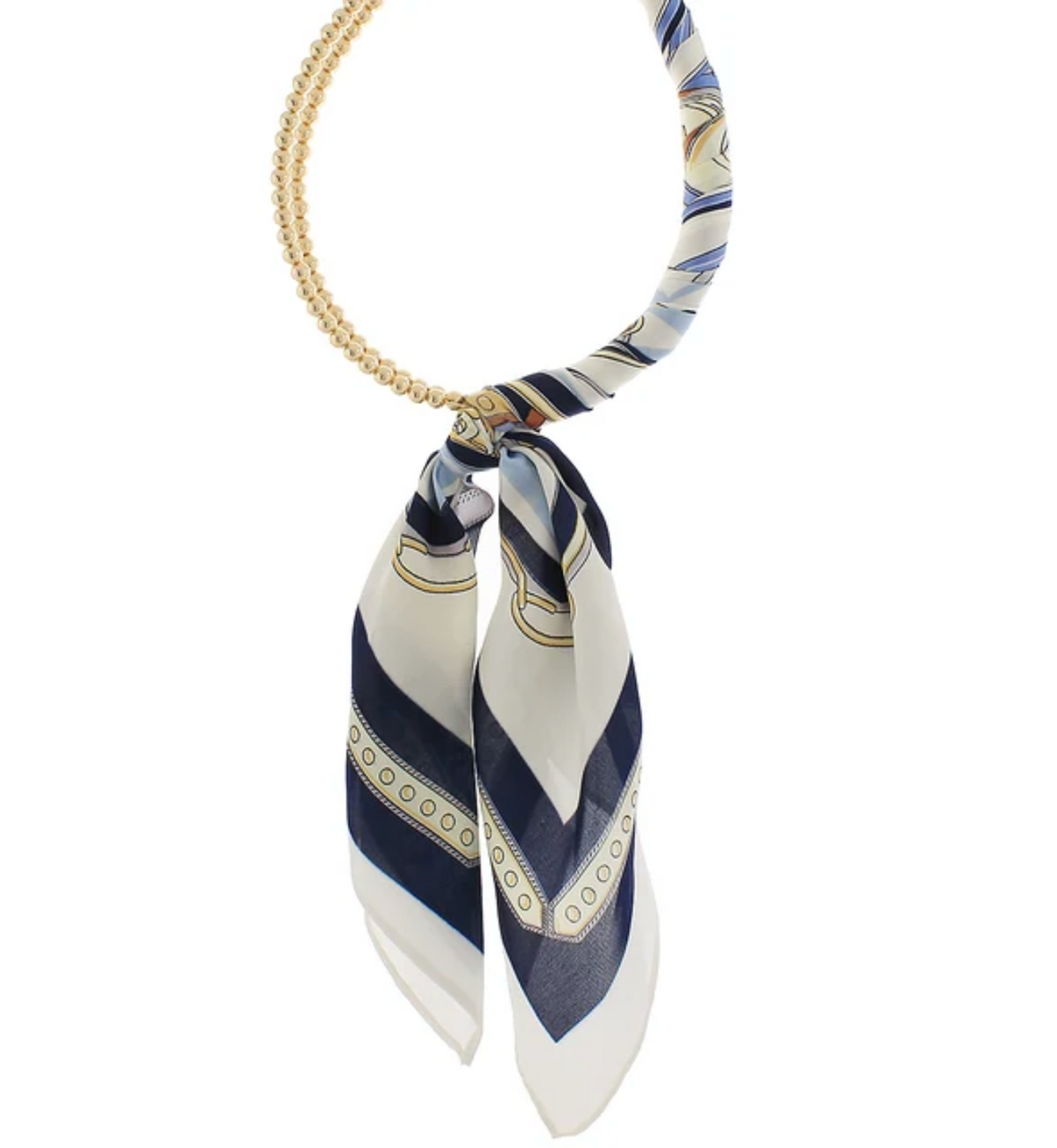 The Élise Scarf & Pearl Necklace
