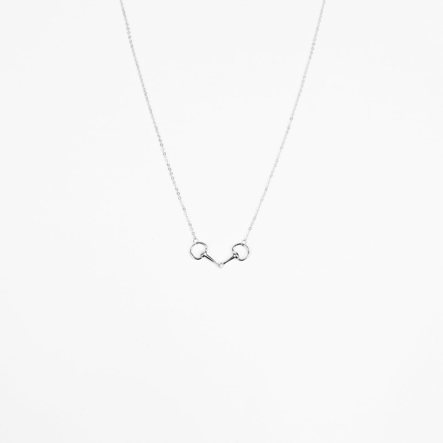 Snaffle Bit Necklace featuring equestrian-inspired charm
