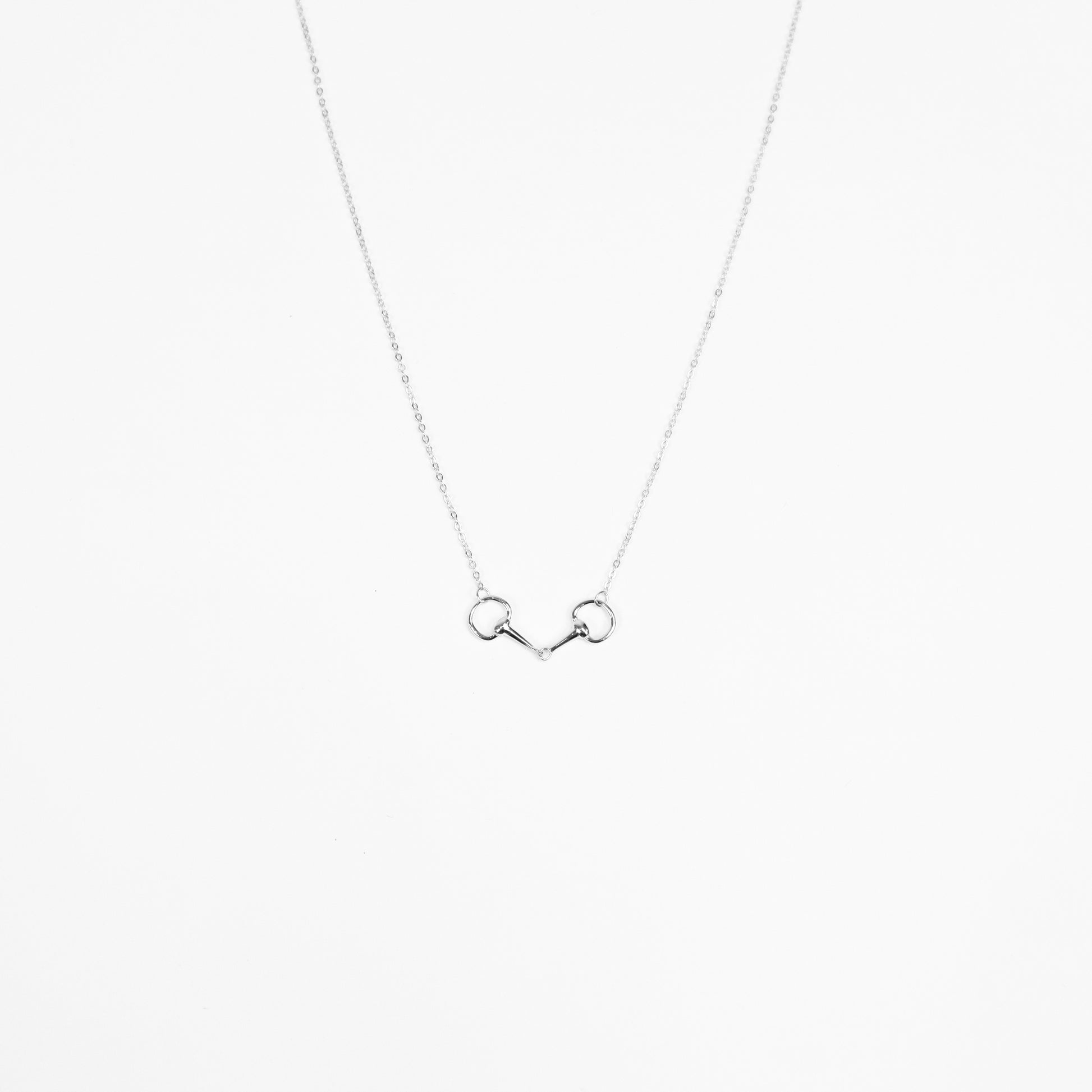 Snaffle Bit Necklace featuring equestrian-inspired charm