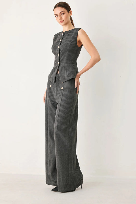 Modern women’s tailored vest styled for business casual outfit