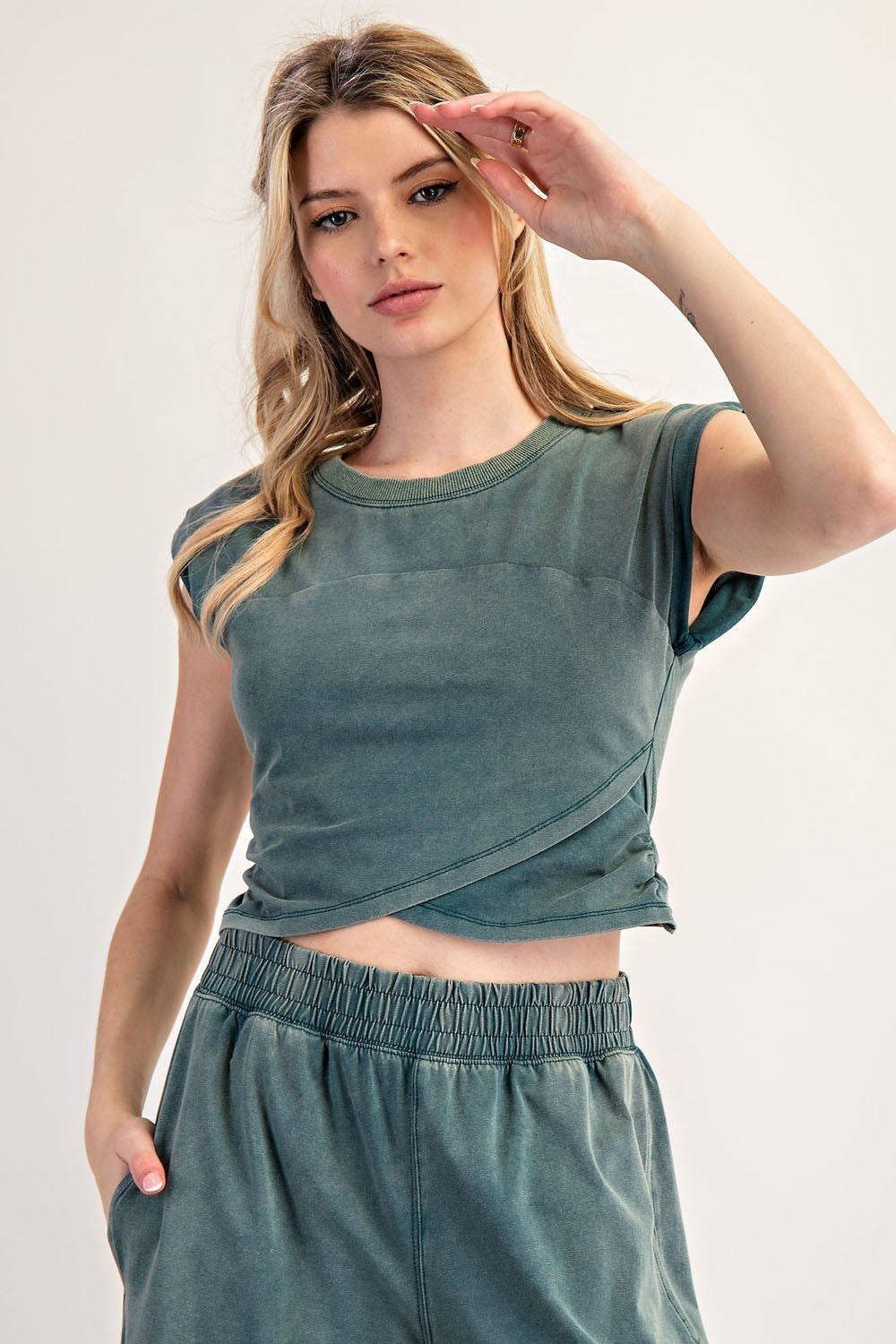 Eliza Wrap Hem Top