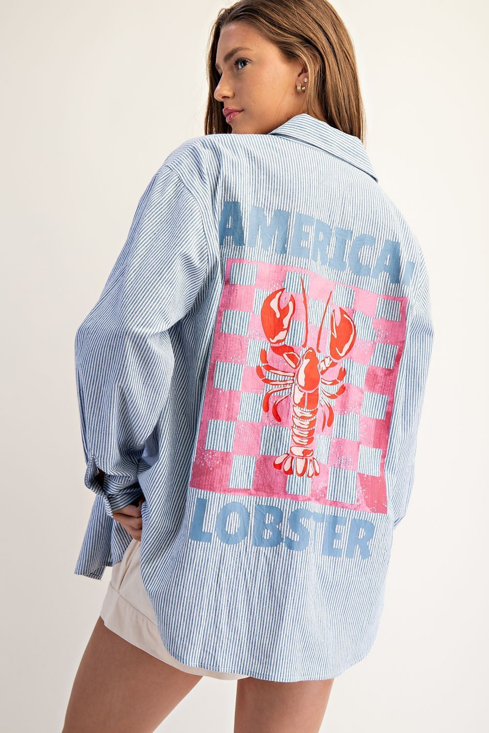 Clara Lobster Button Down