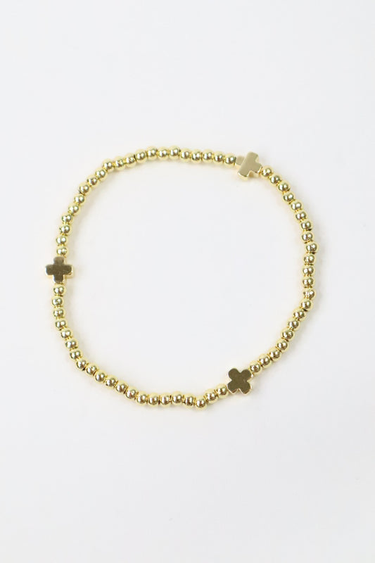 The Solid Gold Sunday Stacker Bracelet