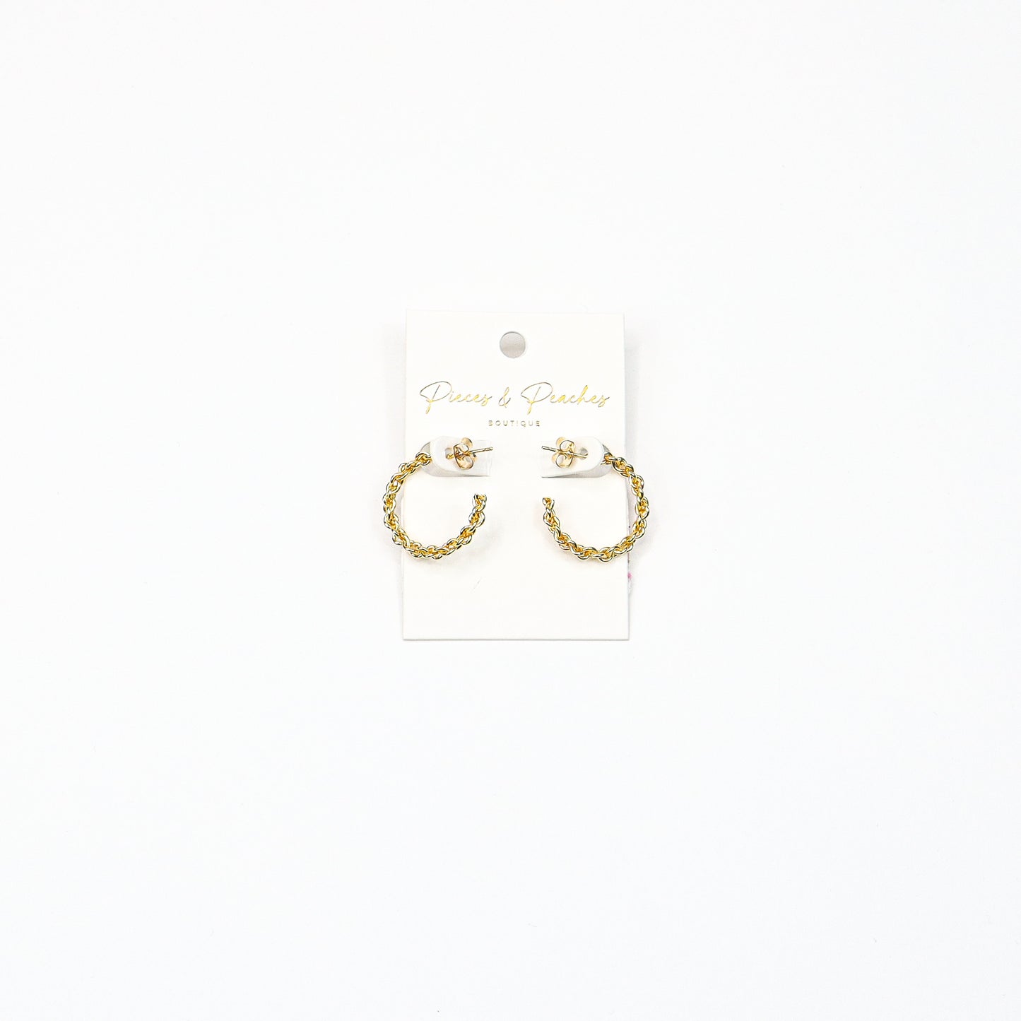 Twisted Gold Hoop earrings