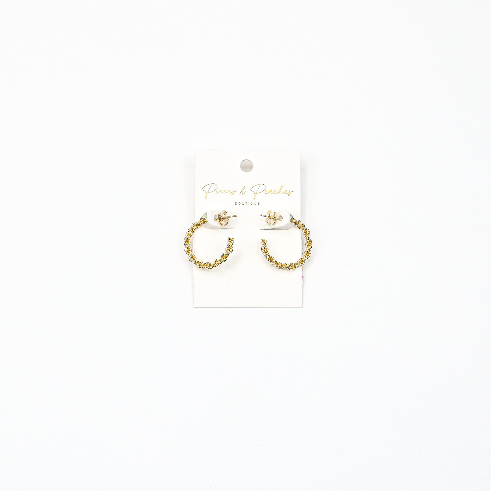 Twisted Gold Hoop earrings