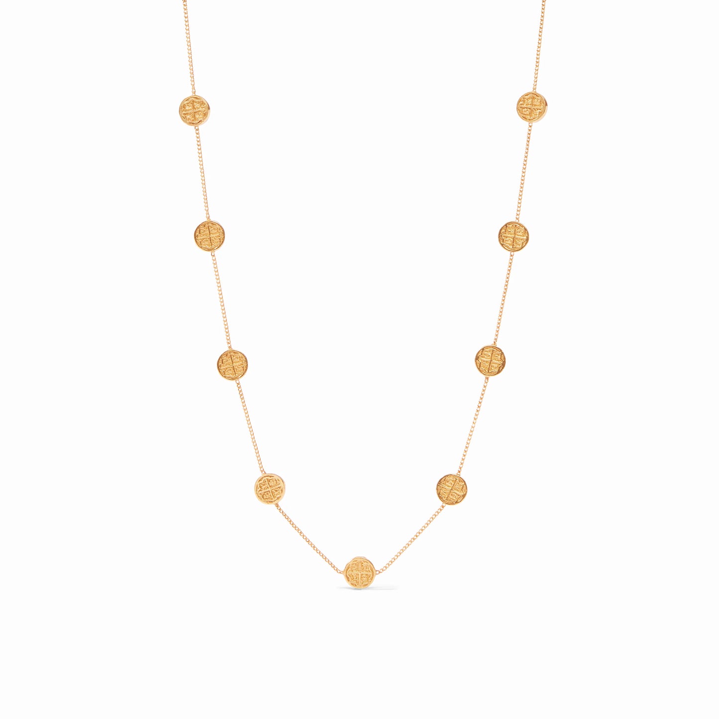 Julie Vos Valencia Delicate Station Necklace- Gold