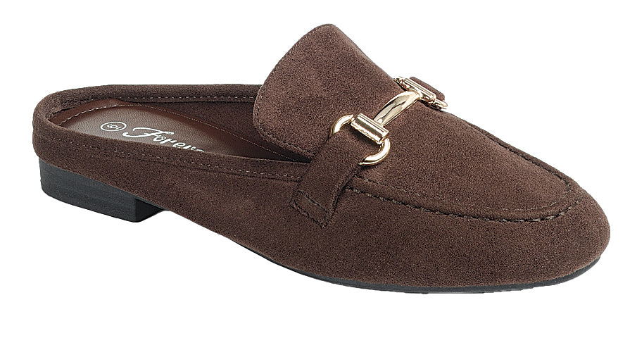 Delaney Chocolate Bit Loafer Mule
