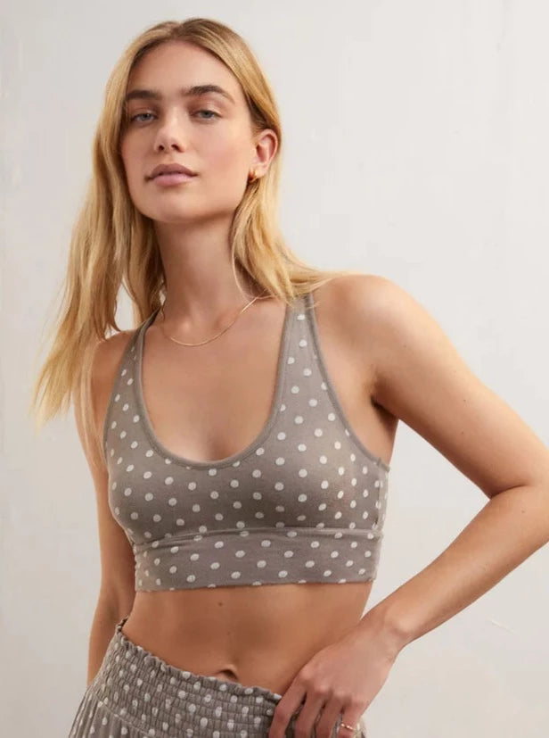 Z Supply V-Neck Dawn Dot Bra