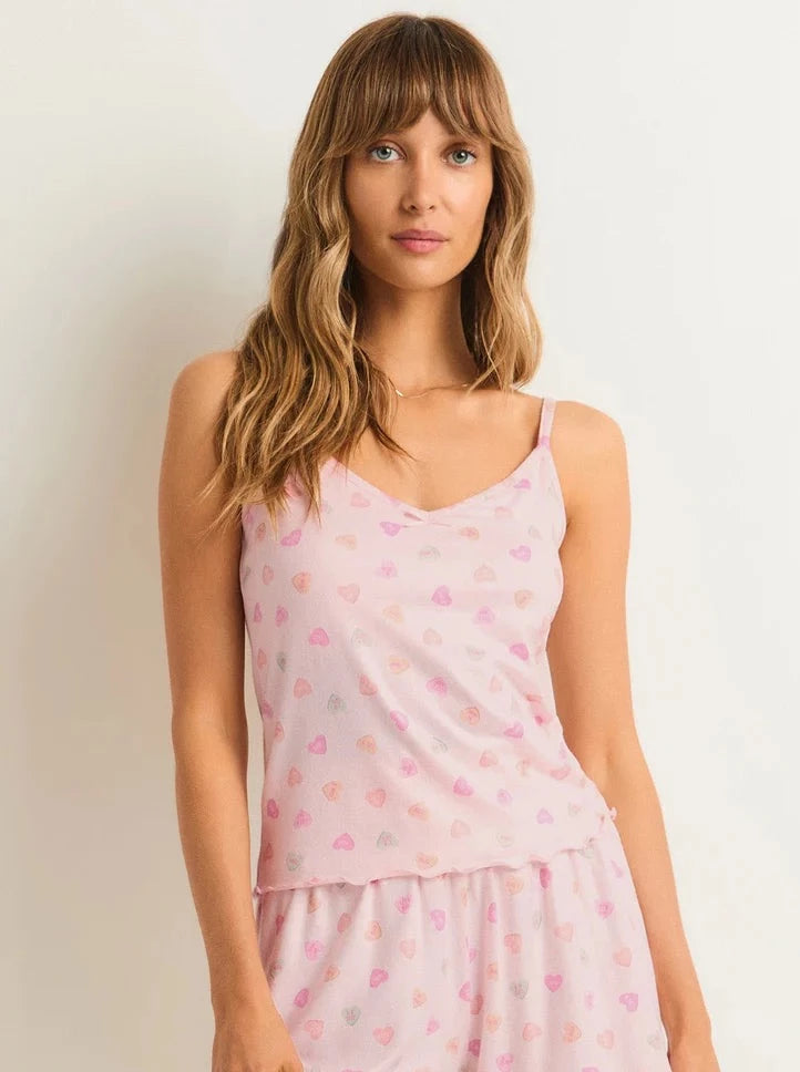 Candy Hearts Cami - Whisper Pink