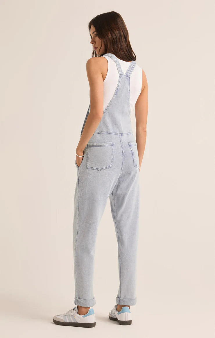 Z Supply The Knit Denim Overalls