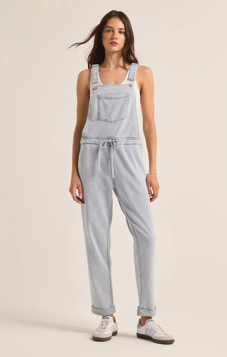 Z Supply The Knit Denim Overalls