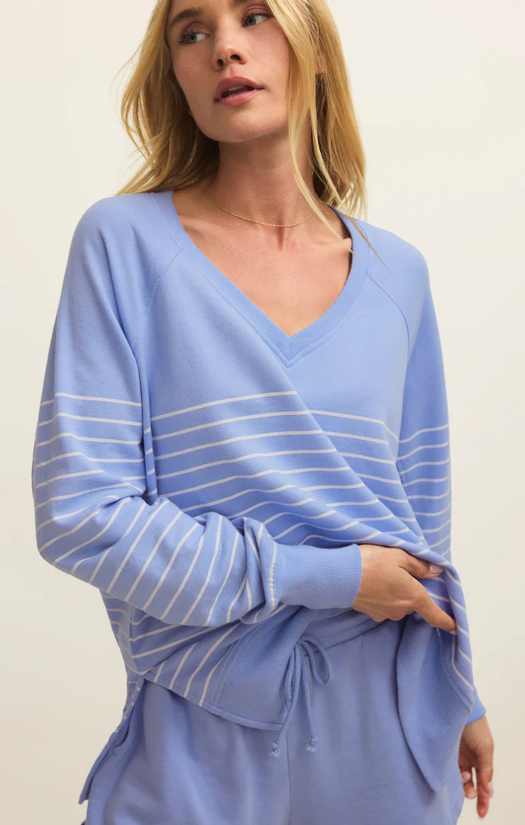 Z Supply Weekender Stripe V Neck